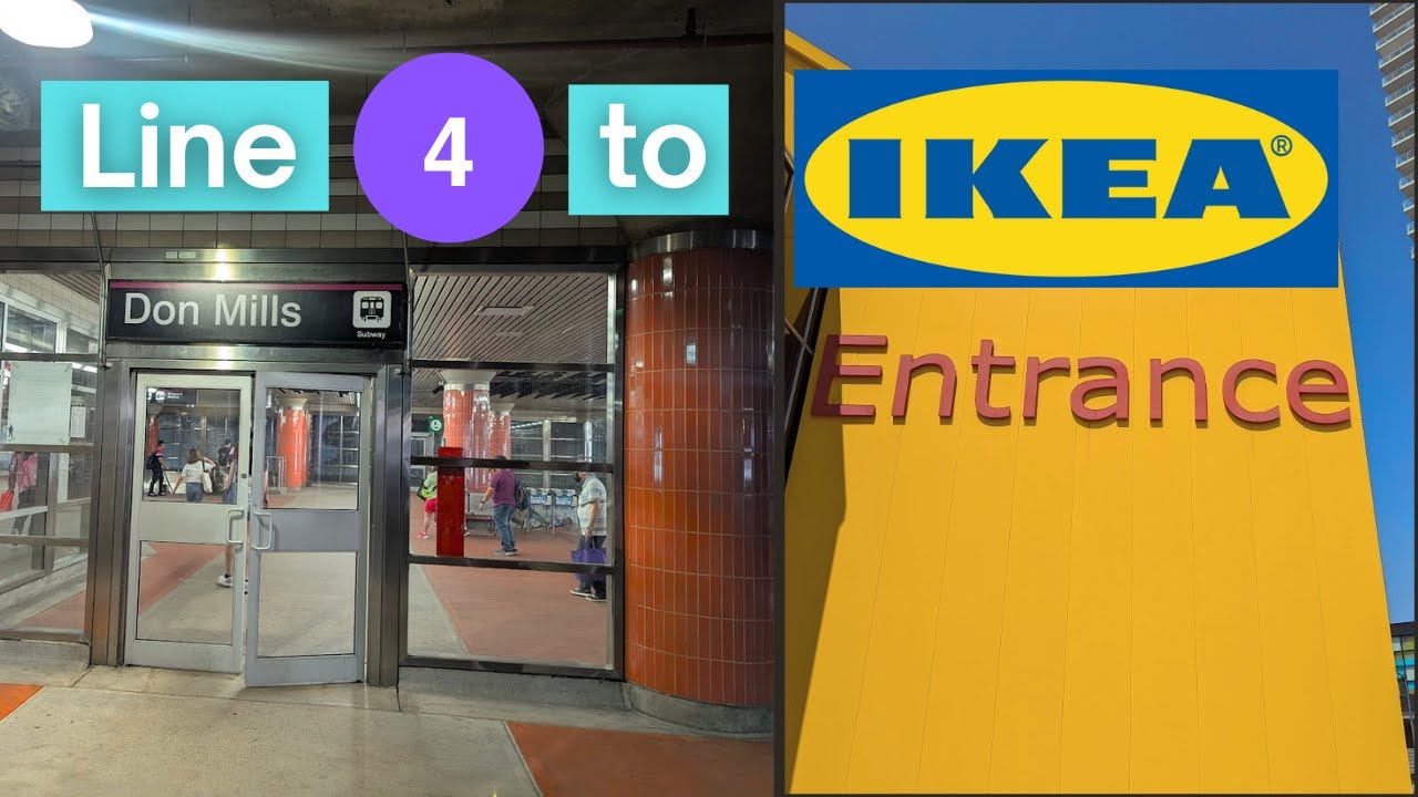 TTC Line 4 flyby & walk to IKEA