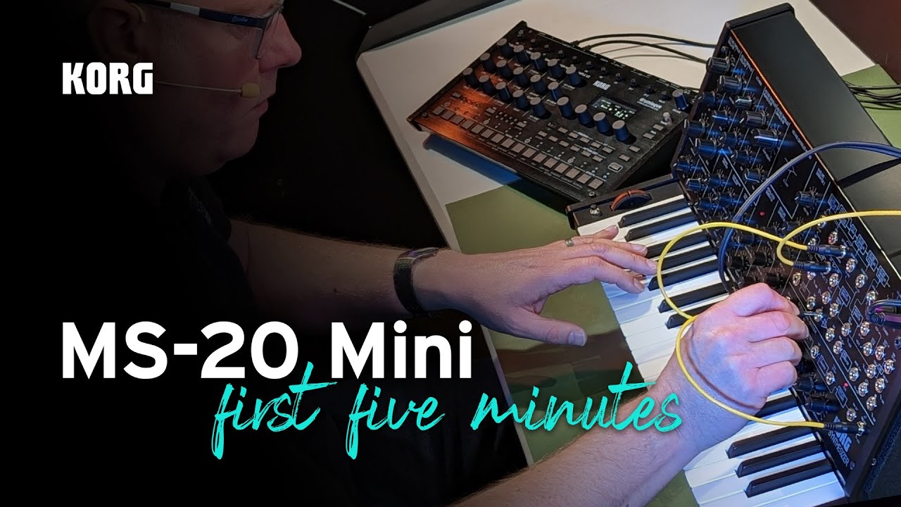 Unboxing the Korg MS-20 mini! - your first five minutes