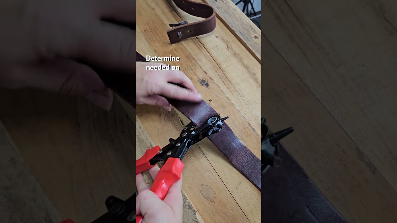 How To Punch a Hole in Leather