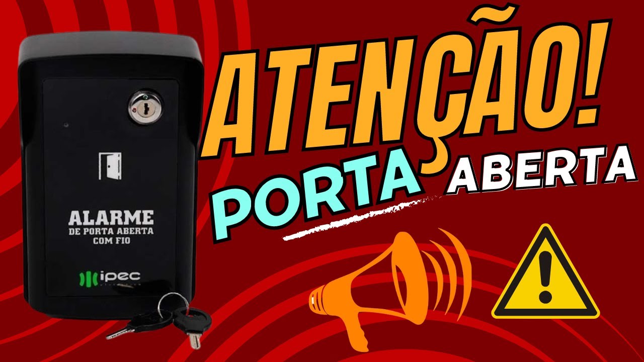 Alarme Sensor de Porta Aberta ! Alguém Deixou a Porta Social Aberta a Sirene Toca e Avisa!