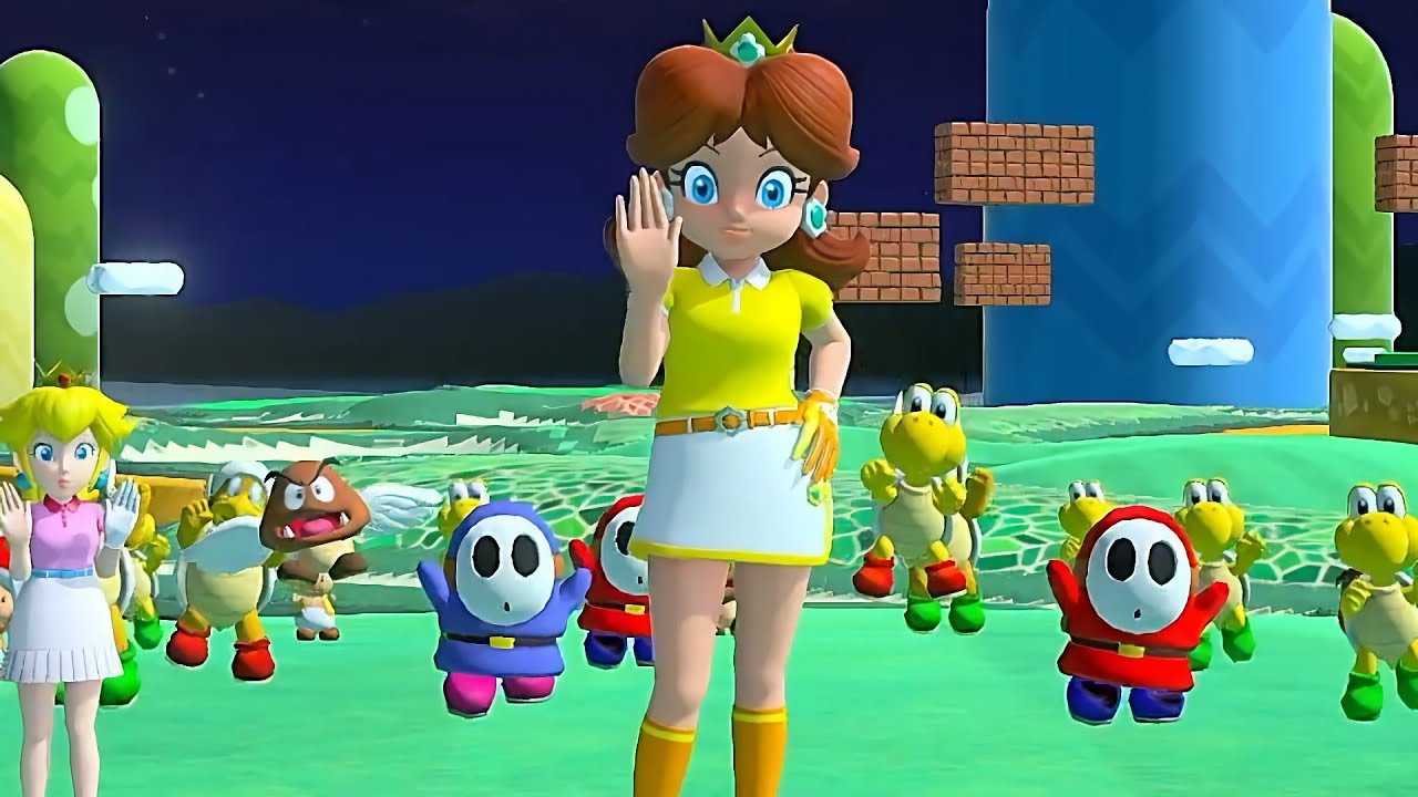 Mario Golf Super Rush Daisy vs Rosalina vs Peach in All Star Summit