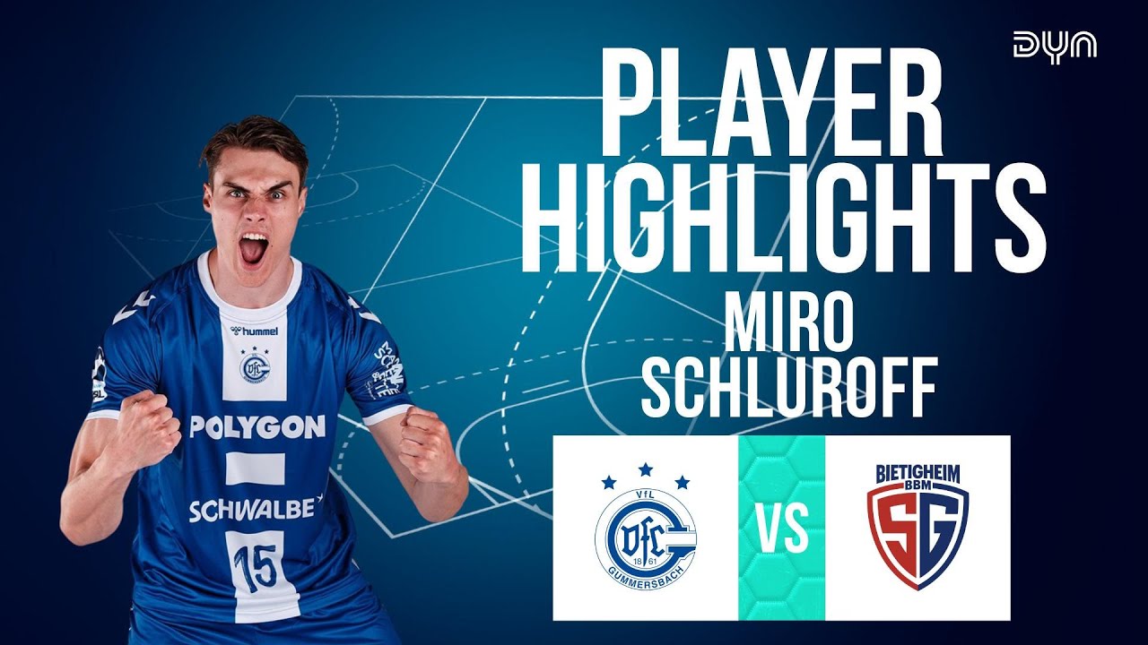 Miro Schluroff 🤯🤯 in FORM! Spieler Highlights vs. SG BBM Bietigheim