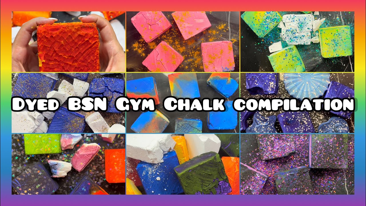 SOFT & DUSTY BSN GYM & REFORMS CHALK CRUMBLE COMPILATION | ODDLY SATISFYING | SLEEP AID | ASMR