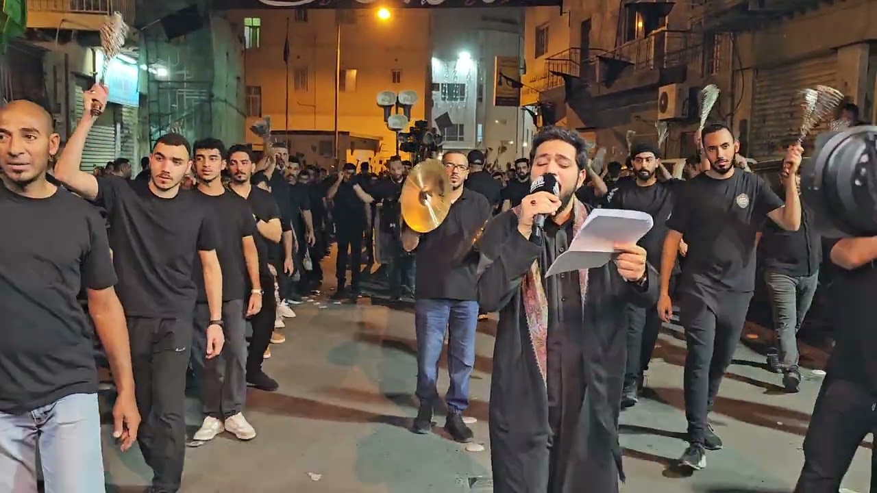 موكب الزنجيل بحسينية بن خميس الرادود الحسيني  محمد  زهير ليلة ٩ محرم ١٤٤٧هجرية ٥  يوليو ٢٠٢٥م