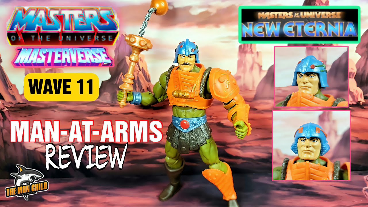 Masters of the Universe Masterverse New Eternia Man-At-Arms Figure Review and Parts Mixing!