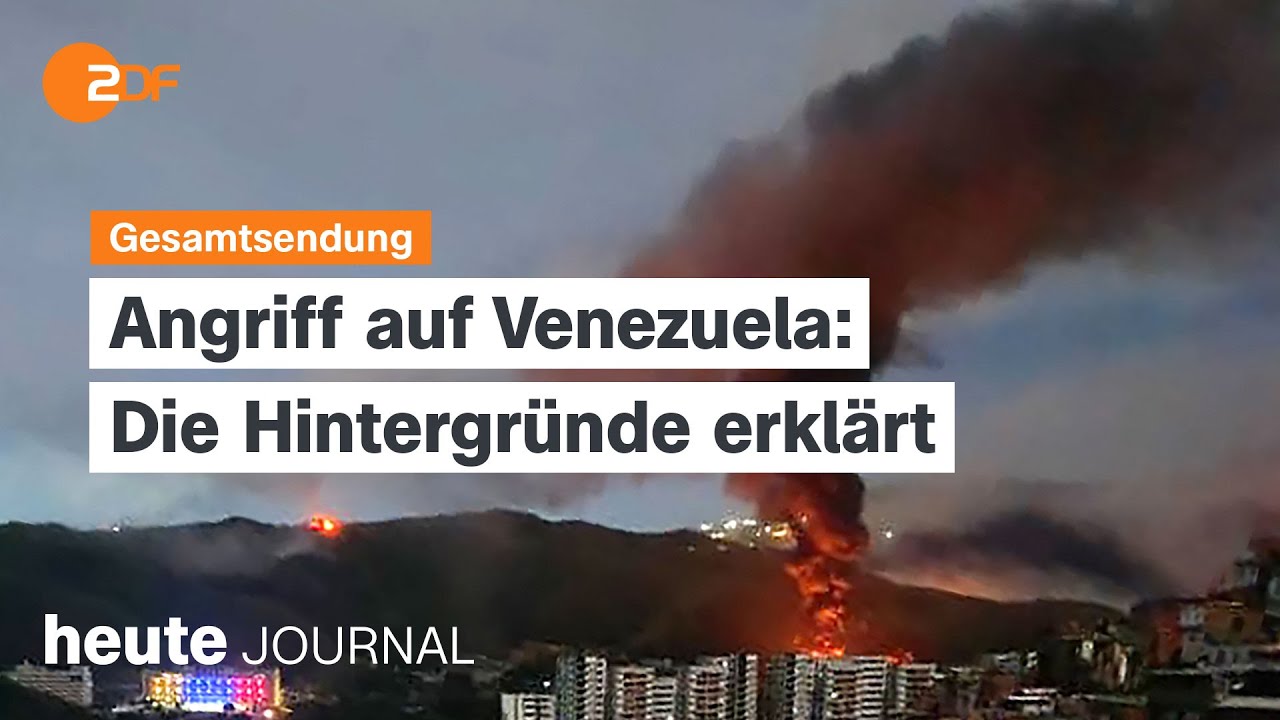 heute journal vom 03.01.2026 USA greift Venezuela an, Armut und Flucht, Regimewechsel ungewiss