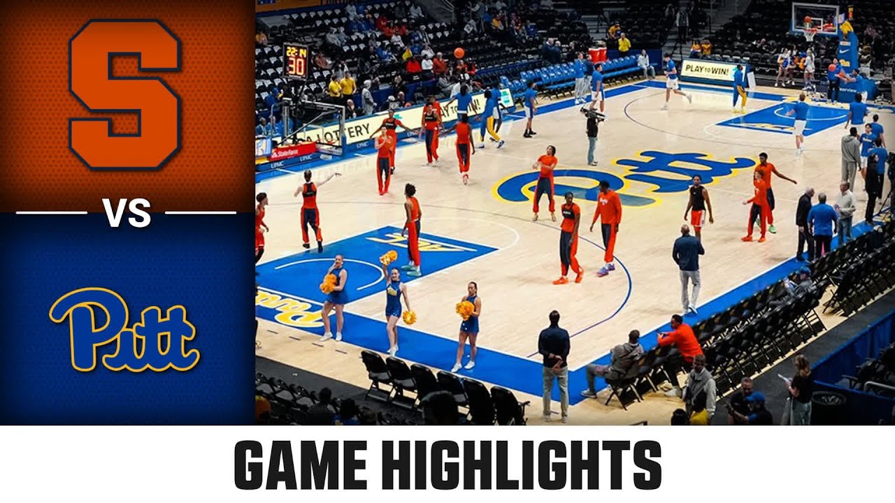 Syracuse vs. Pitt Game Highlights | 2025-26 ACC Men's Basketball