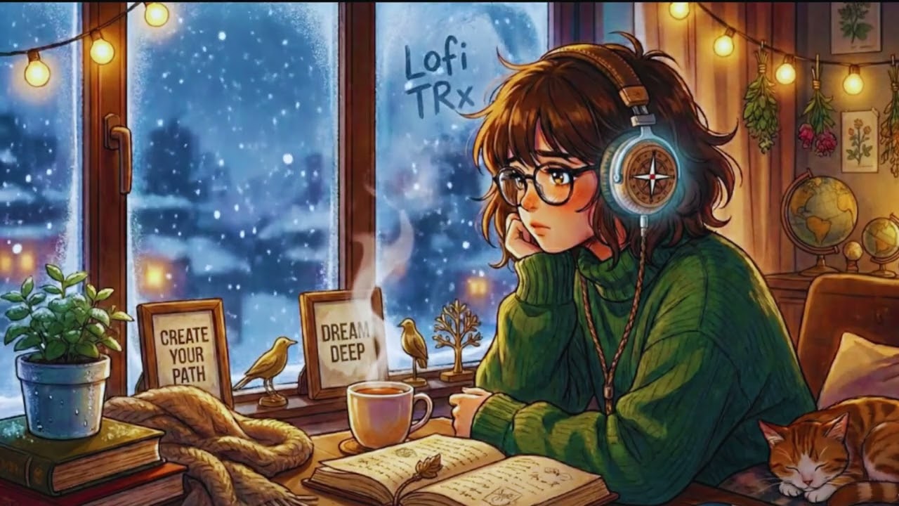 ❄️ Тишина за окном, чтение и чай 🎧