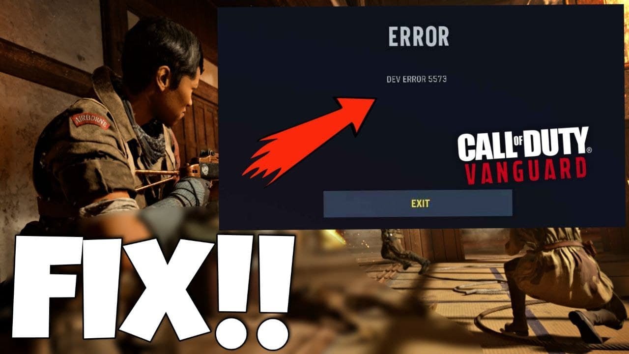 How To Fix Call Of Duty Vanguard Dev Error 5573