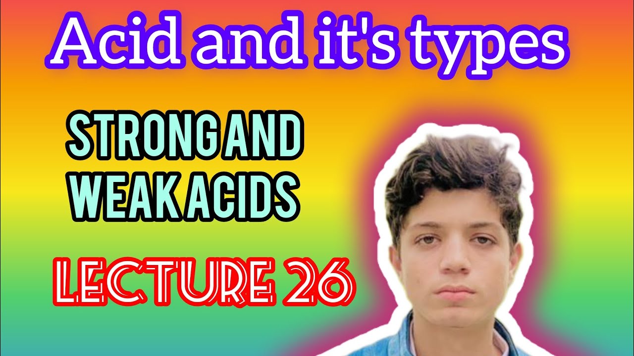Acid and it's types  | Strong and weak acids  | Mono protic acids | poly protic acids | Chemistry|