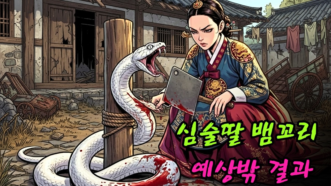 심술궂은 딸은 재미삼아 작은 뱀의 꼬리를 잘랐고... 예상치 못한 결과를 맞이하게 되었다.|민담 |전설 |설화 |옛날이야기 |오디오북