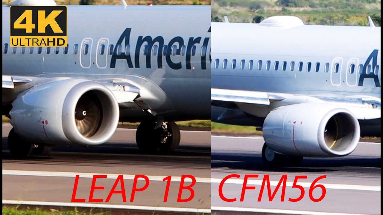 (4K) LEAP 1B vs CFM56 !!! American Airlines 737-800/737 MAX 8 departing St. Kitts/Caribbean