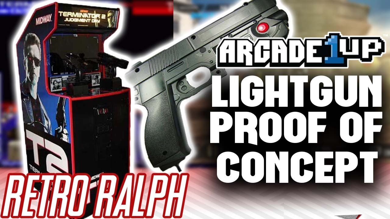 Arcade1up Light Gun MOD - mame light gun games !!