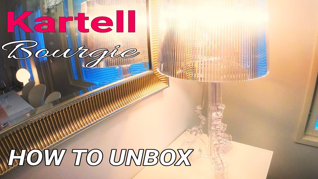Unboxing Kartell Bourgie Designer Lamp Safely