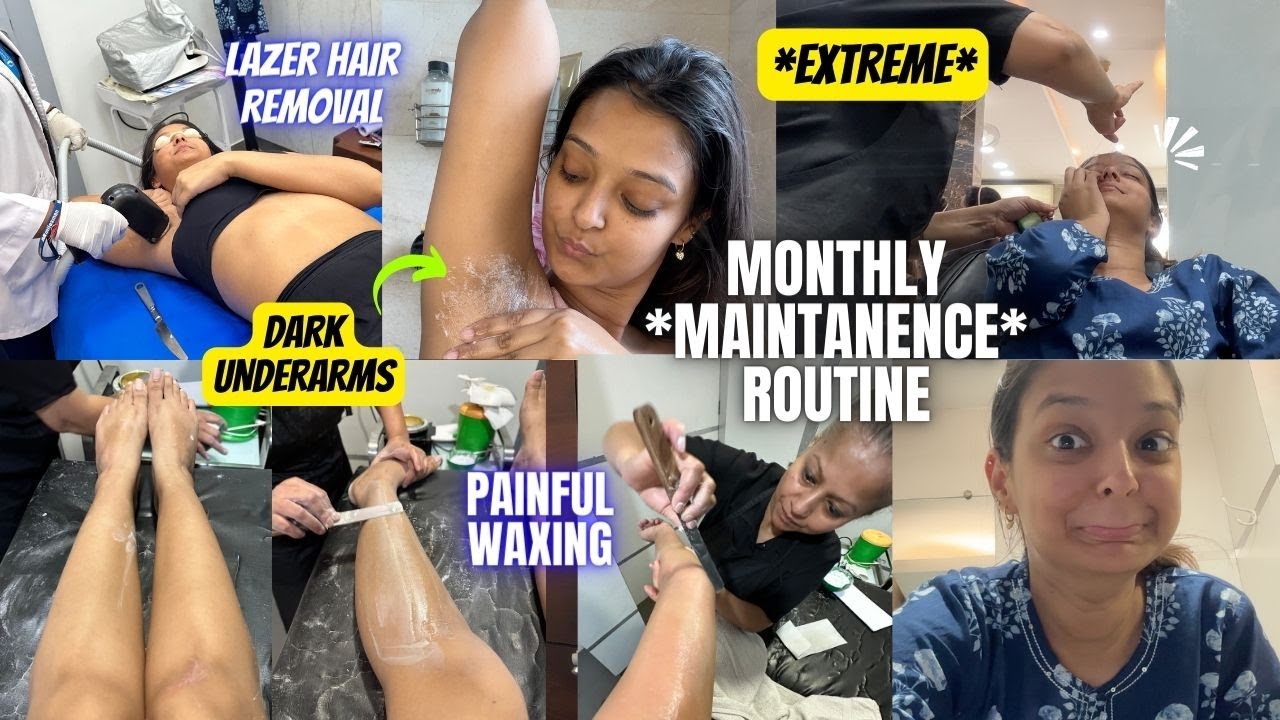 My *MONTHLY* Body *MAINTENANCE*Routine: Bikini Hair Laser+Waxing+Treading 😨*EXPENSIVE*