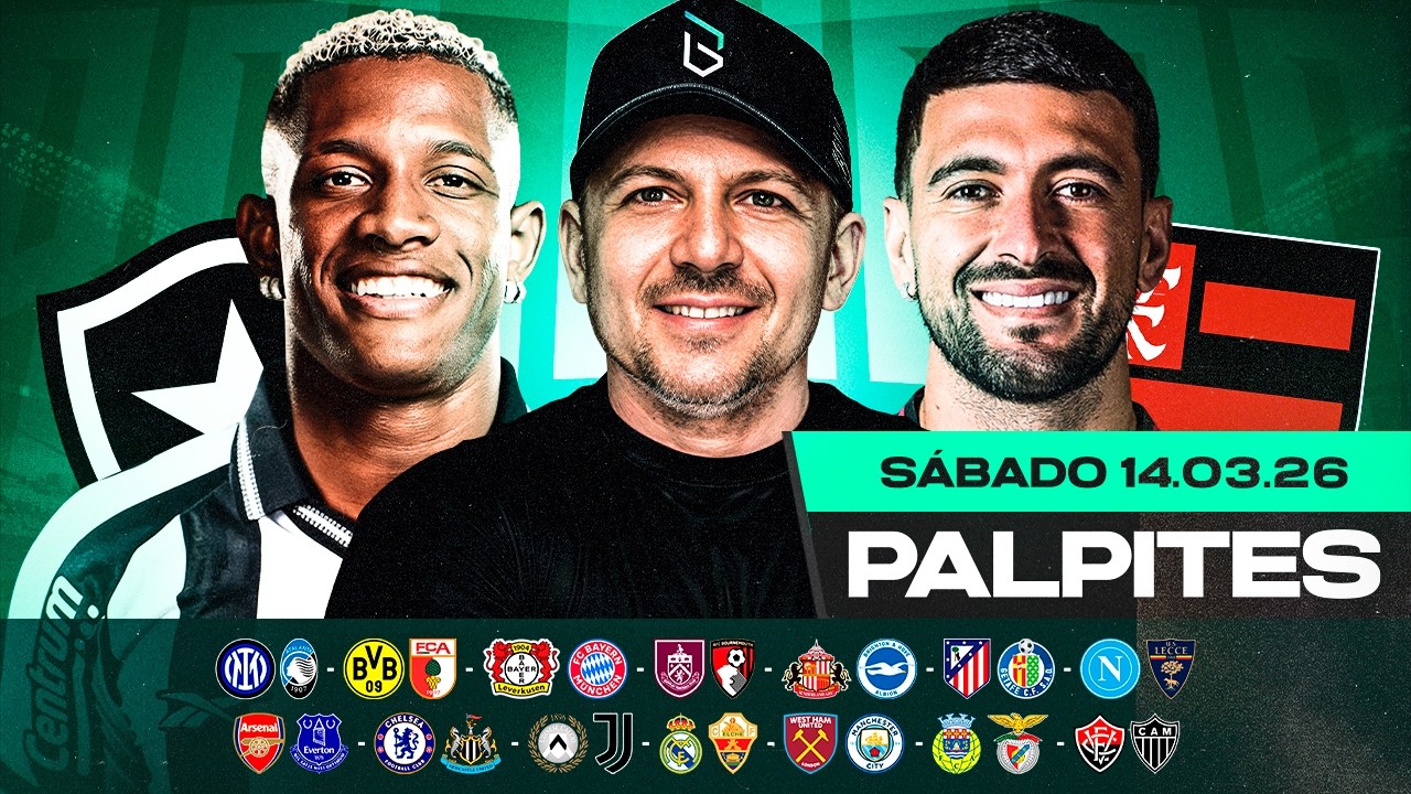 PALPITES DE FUTEBOL PARA O DIA 14 03 2026 (S&Aacute;BADO) | Boleiros Tips