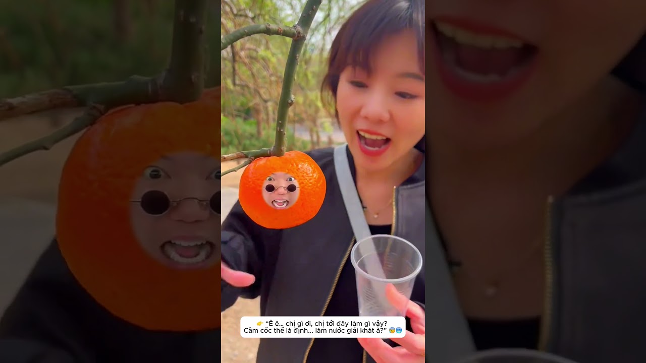 Khi Quả Cam Biết N&oacute;i V&agrave; Bạn Lỡ Vắt Mất N&oacute;! C&aacute;i Kết Cắn Rứt 😂😭
