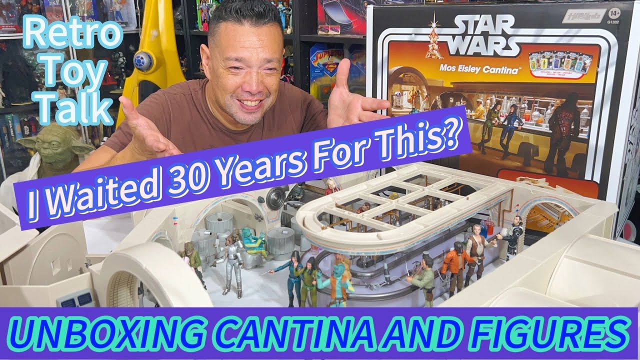 Коллекция Star Wars Vintage: Кантина Хаслаб Мос Эйсли. Обзор, распаковка и диорама.