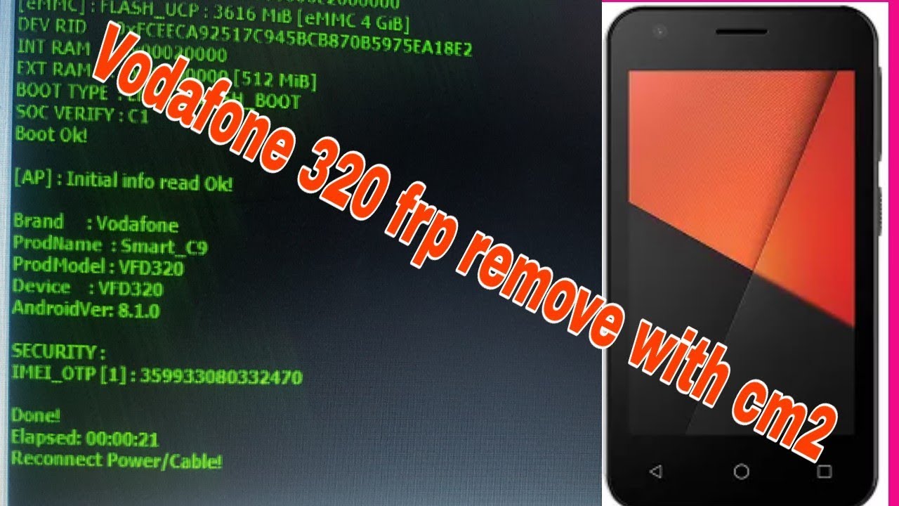 Vodafone 320 frp remove with cm2