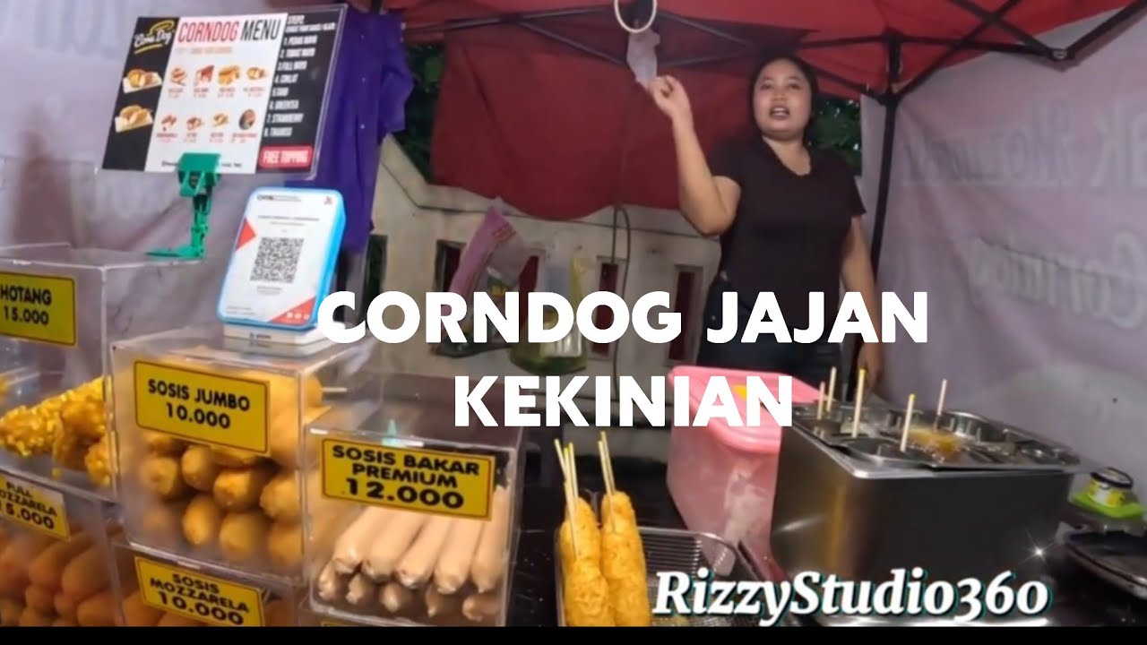 CORNDOG , STREETFOOD JAJANAN KEKINIAN / OMSET NYA TAK MAIN MAIN GESS