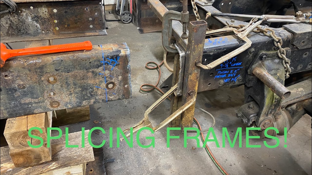 Ford L9000 Episode 10: Stretching the frame and adding an air ride cut off!!