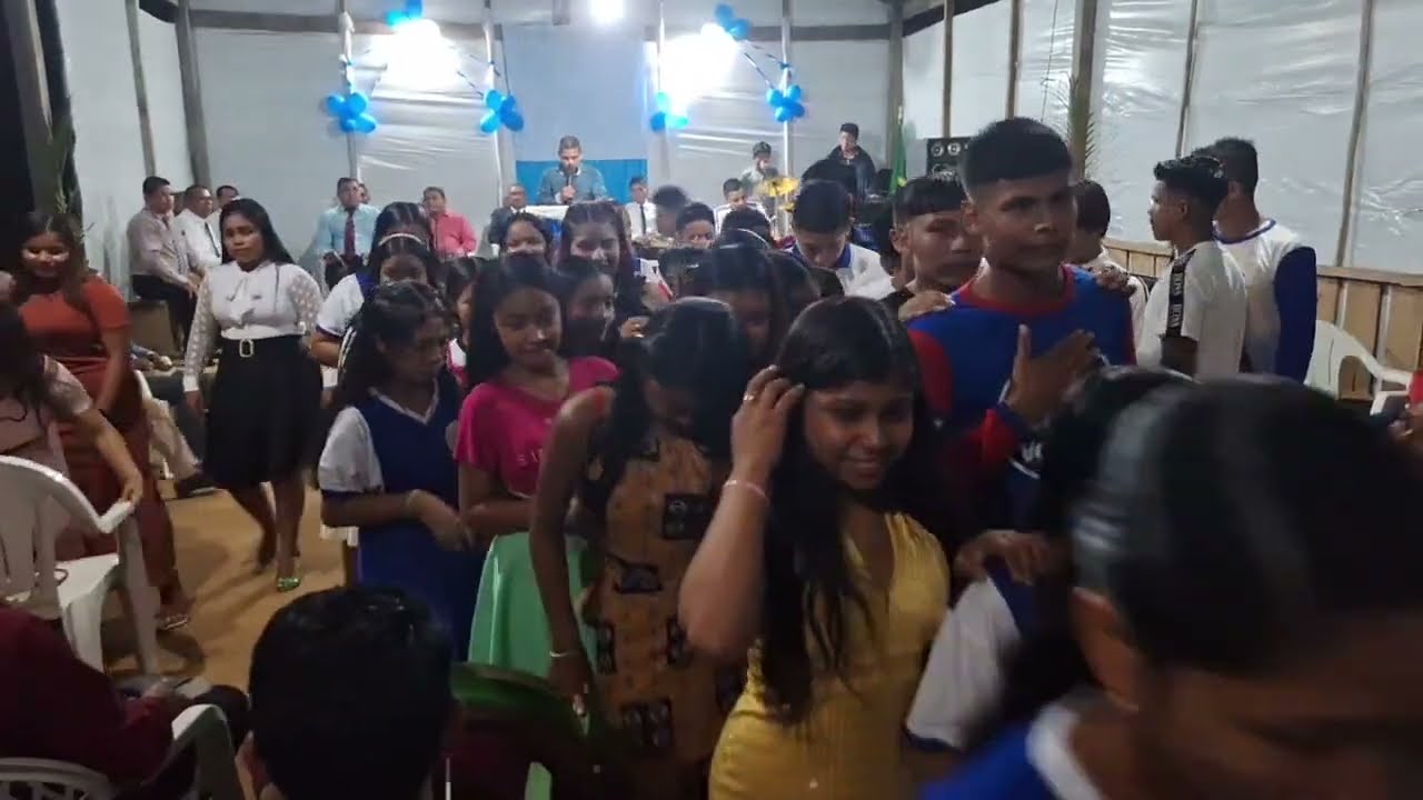 Culto de Missões na Aldeia Kubahi em 13 de Abril de 2024, parte 01.