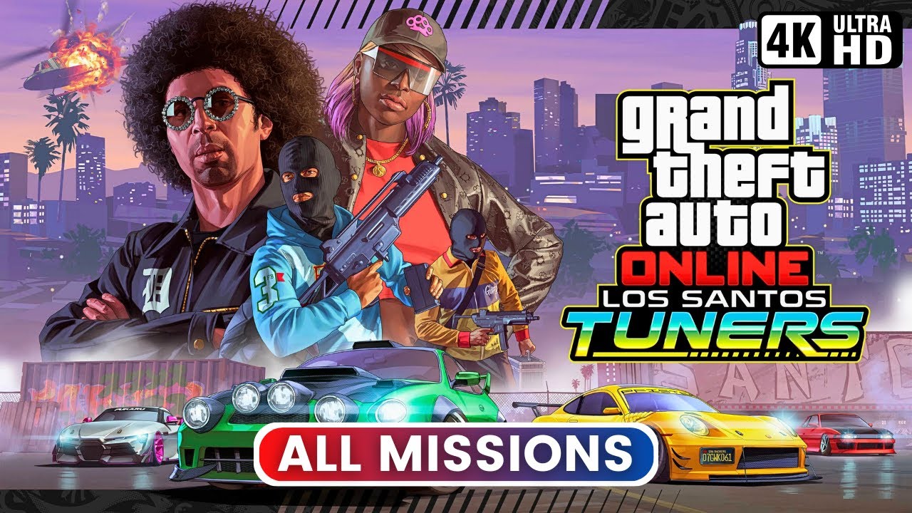GTA Online: Los Santos Tuners | Все миссии соло (4K)
