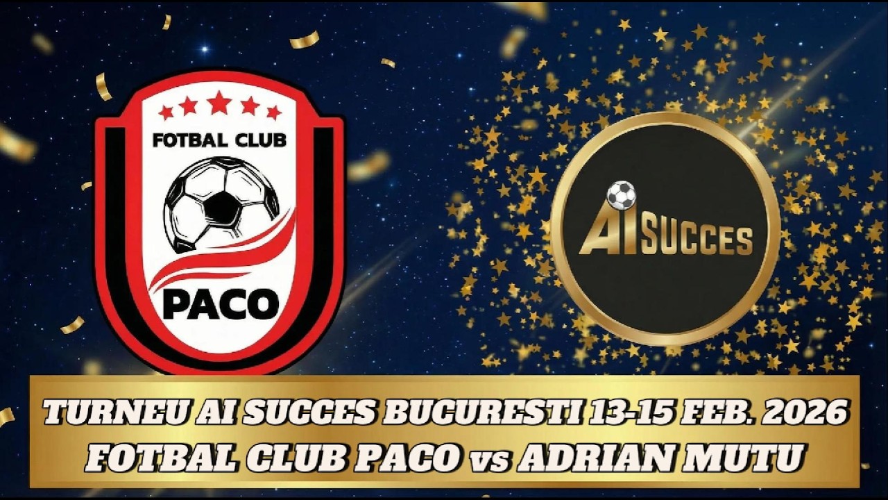 Turneu AiSucces | FOTBAL CLUB PACO - ADRIAN MUTU | M 1 (13.02.2026) - BDI Sport Arena