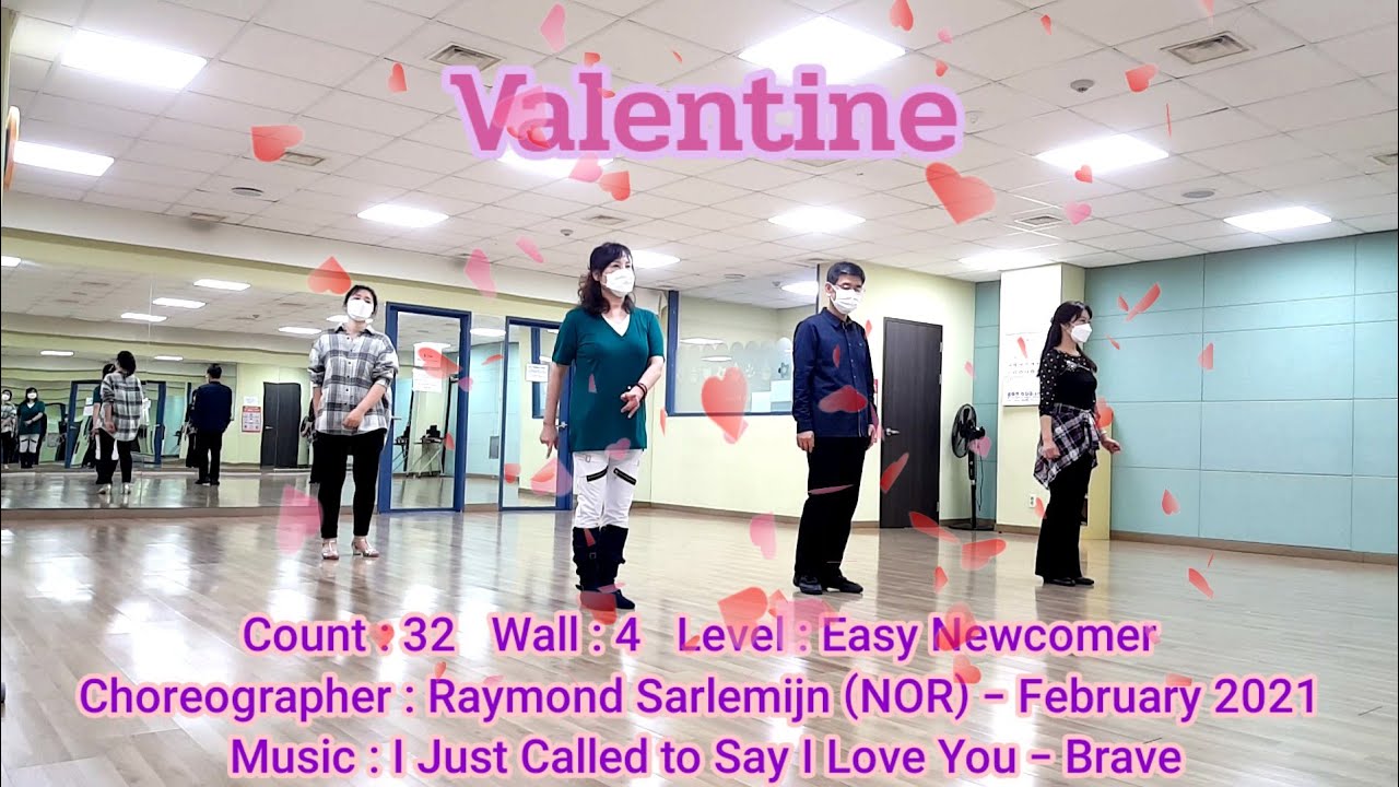 Valentine (Easy Newcomer) Line Dance [Demo & Walkthrough]