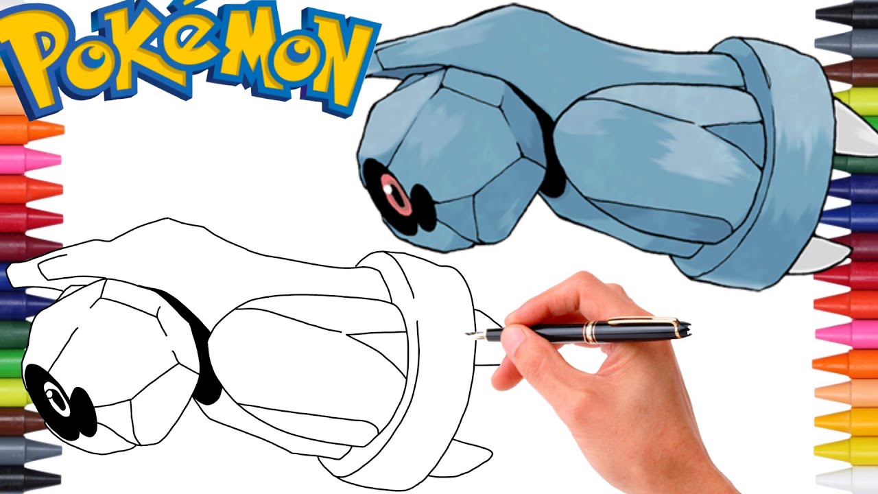 Comment Dessiner LE POK&Eacute;MON TERHAL (Beldum) #374 | G&Eacute;N&Eacute;RATION 3