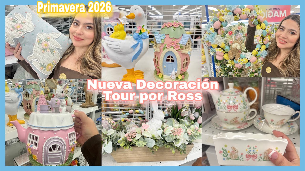 Primavera 2026 🩵🪿 Decoración más Economica y Bonita tour por Ross 