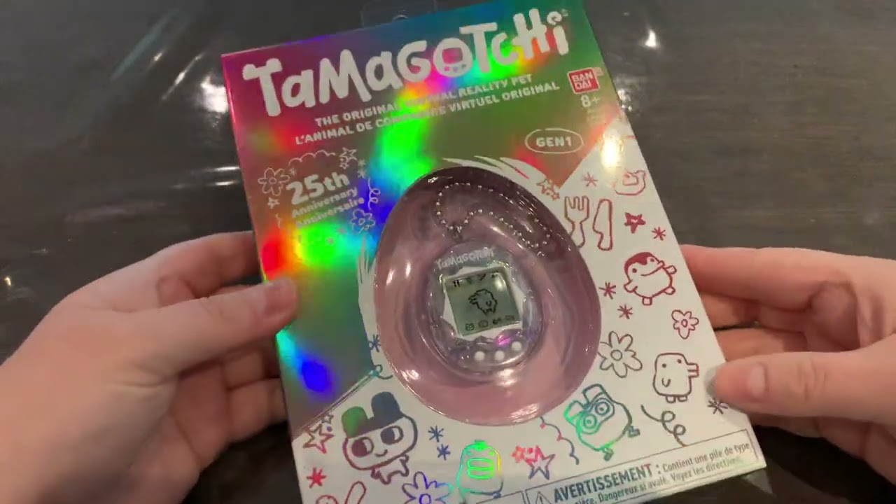 Unboxing the 25th Anniversary Holographic Tamagotchi Gen 1 re-release