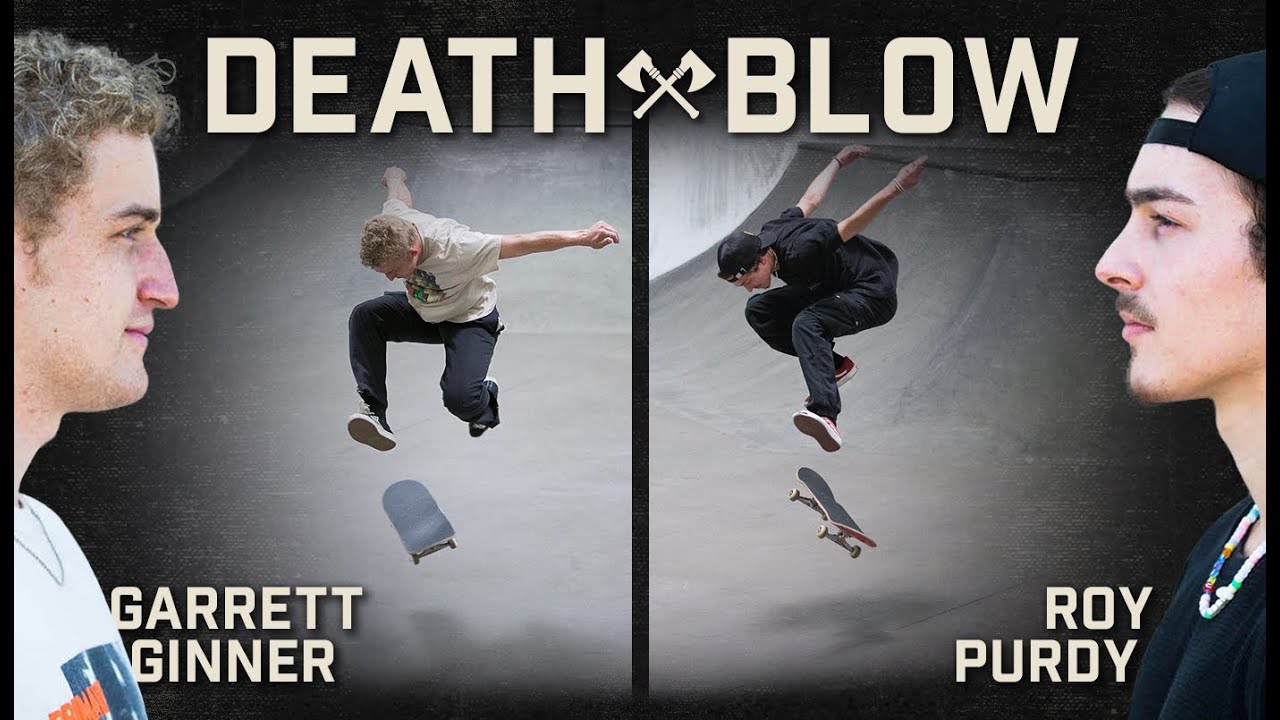 Roy Purdy&rsquo;s Double Heelflip Vs. Garrett Ginner&rsquo;s Late Tre Flip | DEATH BLOW