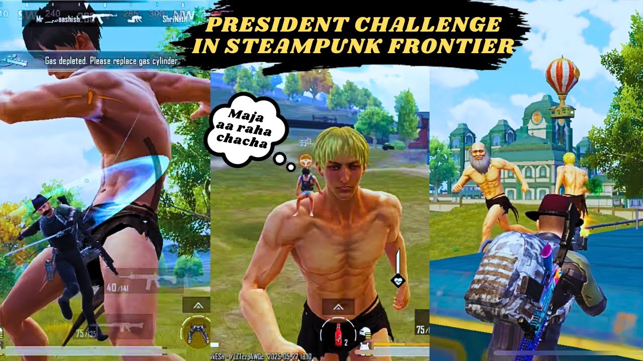 NUNU BANA PRESIDENT CHALLENGE IN STEAMPUNK FRONTIER |BGMI|