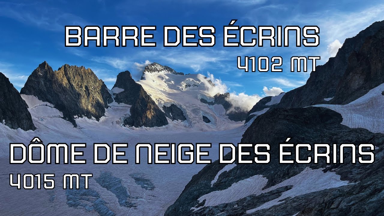 Barre - 4102 mt e Dôme de neige des Écrins - 4015 mt - Via normale da Pré de Madame Carle (FR) 4K