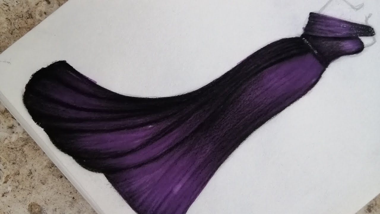Dress Design Drawing 💜
