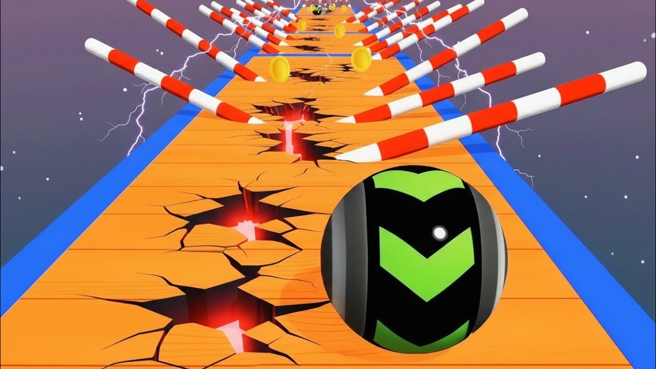 Going Balls SpeedRun Gameplay Level 515516   Sky Rolling Balls 
