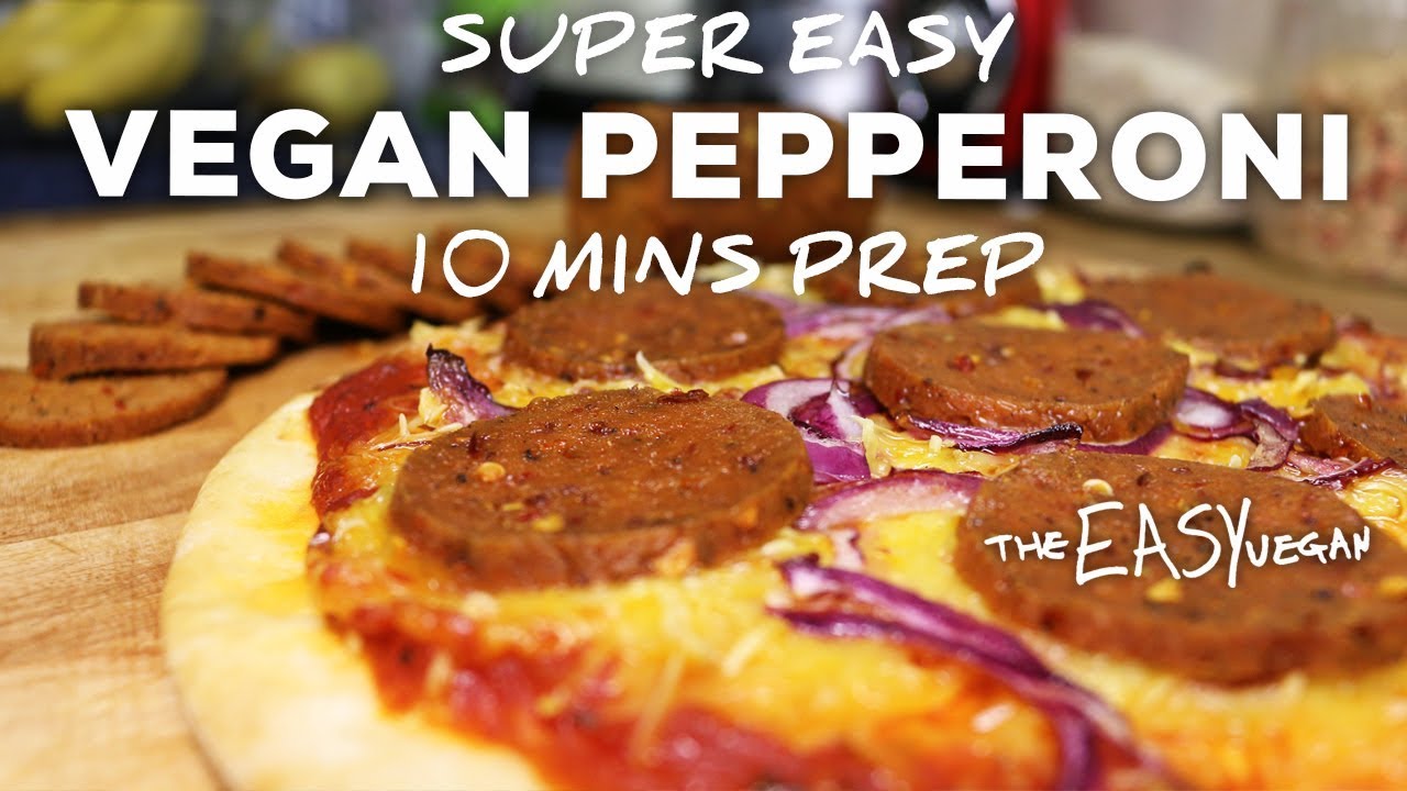 This Vegan Pepperoni tastes SOO Real - 10 min prep
