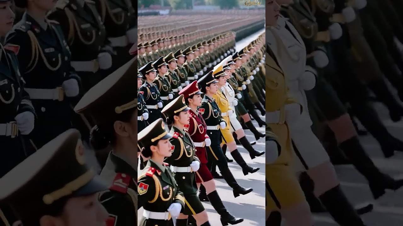 气场全开！中国仪仗队女兵正步阅兵高清实录，这整齐度堪称复制粘贴！