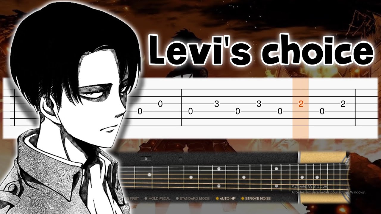 Attack on Titan S 3 EP 6 OST - Levi's Choice (Thanks AT) - Guitar tutorial (TAB)