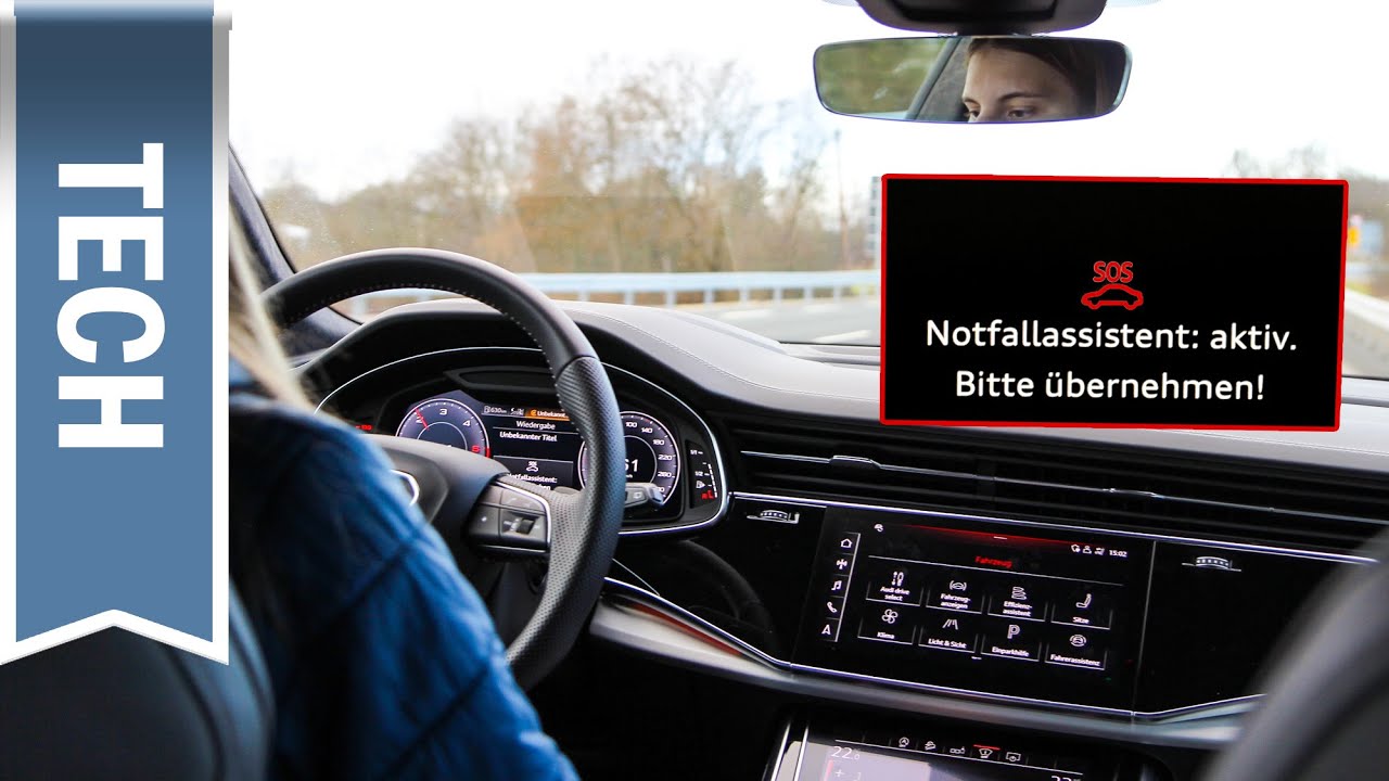 Notfallassistent im Audi Q8 im Test: (Sehr) kräftiges Eingreifen, Nothalt und eCall ausprobiert