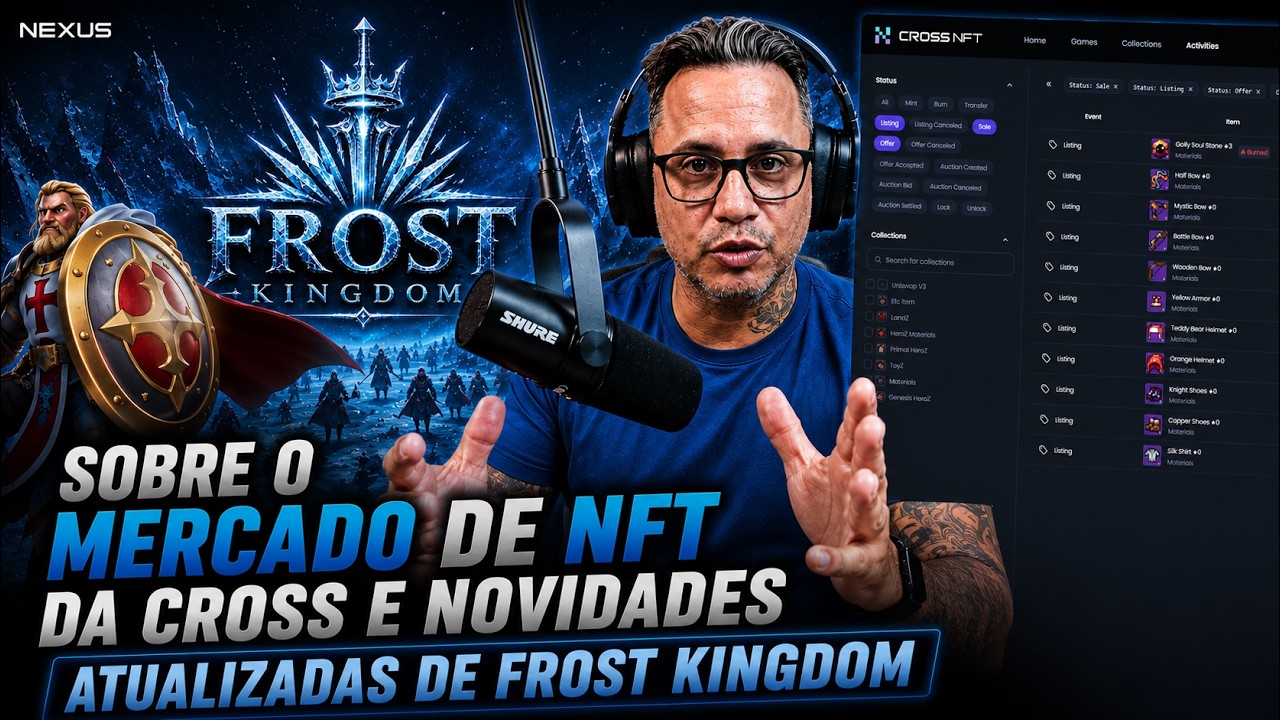TUDO SOBRE O MERCADO NFT DA CROSS E SEU PROV&Aacute;VEL IMPACTO EM FROST KINGDOM ! SLG NA WEB3 ON CROSS
