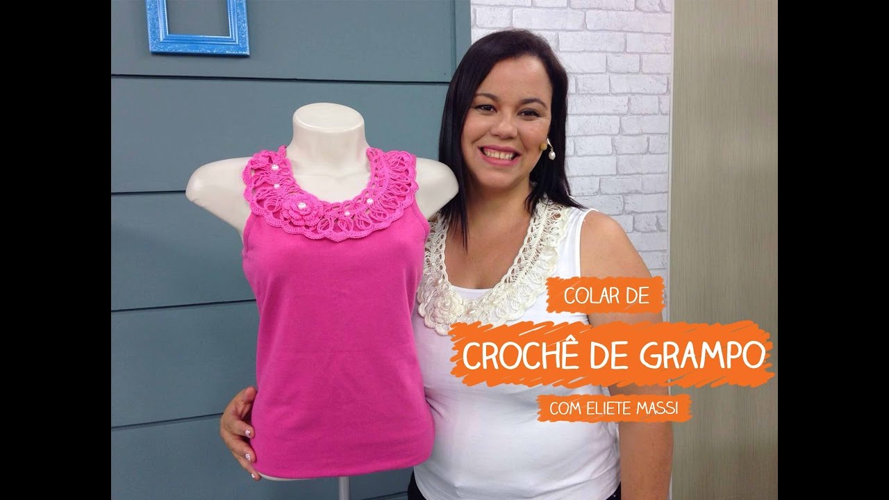 Colar de Crochê de Grampo com Eliete Massi | Vitrine do Artesanato na TV