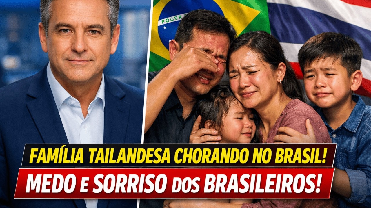 Família tailandesa No primeiro dia no Brasil, chorou: “fomos enganados sobre vocês”