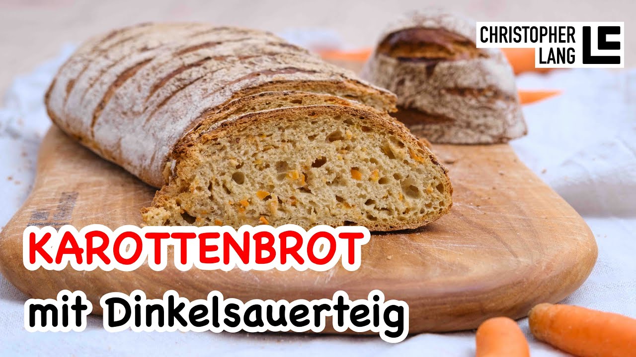 Karottenbrot mit Dinkelsauerteig | Möhrenbrot Rezept | Christopher Lang