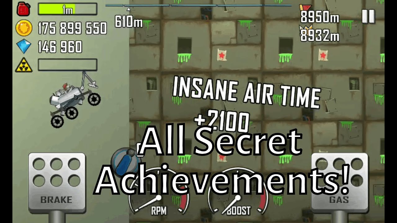 Hill Climb Racing - How to get all secret achievements
