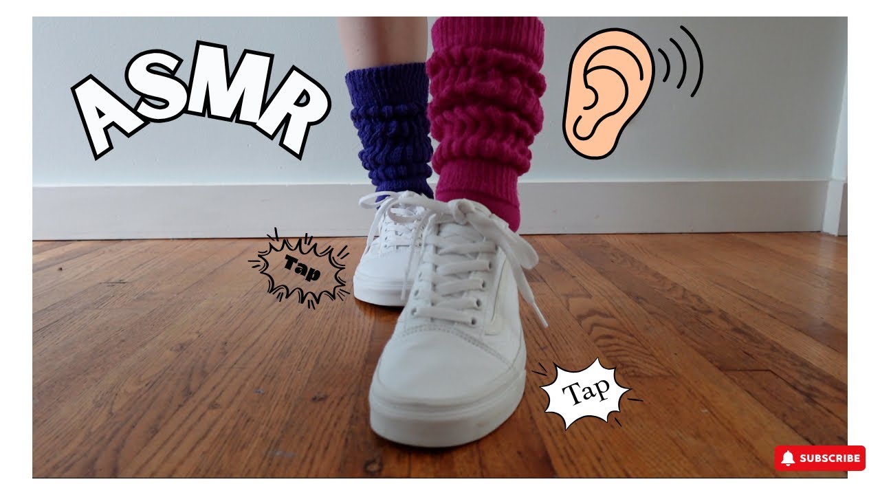 ASMR Slouch Sock Try-On & Vans Tapping | Minimalist Vibes & Soothing Sole Sounds