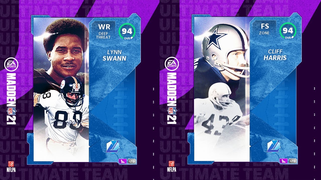 MADDEN 21 LEGENDS LYNN SWANN AND CLIFF HARRIS! | MADDEN 21 ULTIMATE TEAM