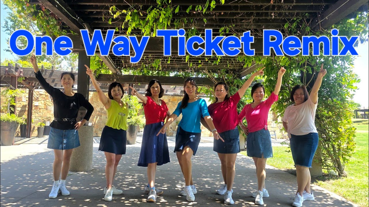 One Way Ticket Remix Line Dance/Beginner/Maryse Gagnon (CAN) & St&eacute;phane Beauchamp (CAN) - July 2025