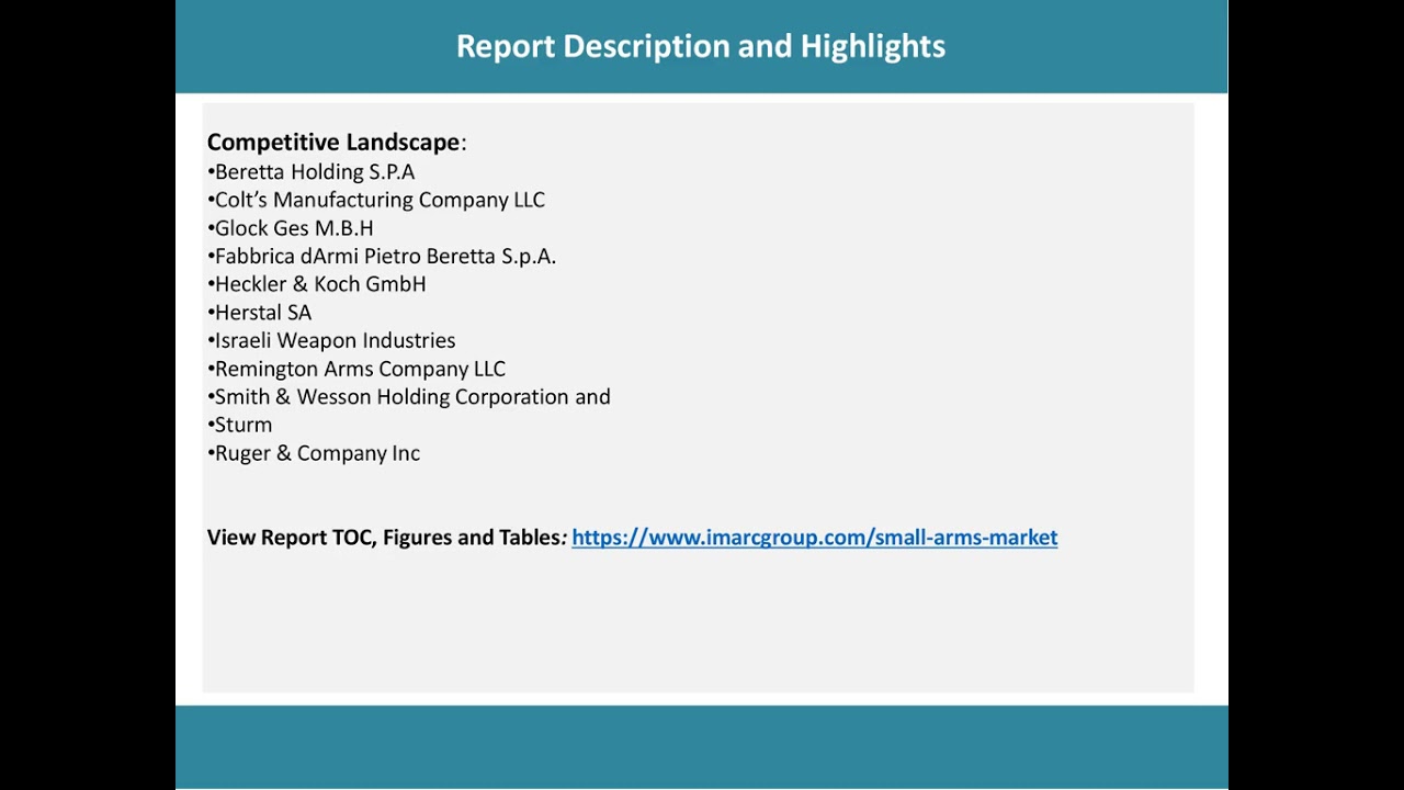 Small Arms Market Keyword Market Development, Trends, Demand and Forecast Till 2026.
